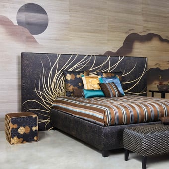 Shogun Kori Cushion Multicolor/Black K3 design by Kenzo Takada