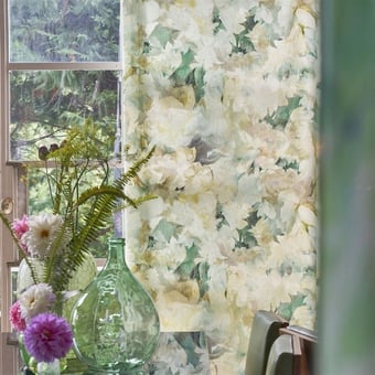 Fleurs de Jour Fabric Travertine Designers Guild