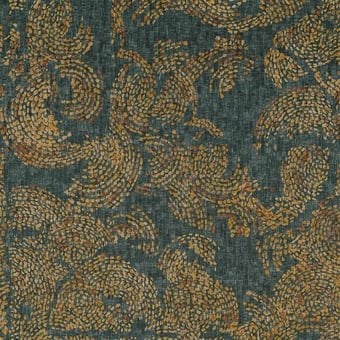 Carta da parati Venetie Emeraude/Doré Casamance