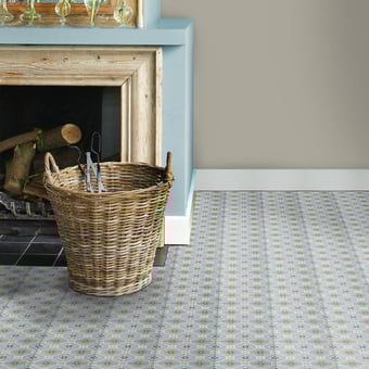 Baldosa hidráulica Poppy French Blue, Misty Blue, Fresco Green, Sand, Mokka,P06,P01 Pip Studio