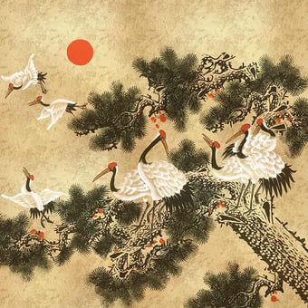 Ukiyo Metallics Panel Gold Coordonné
