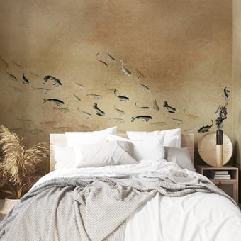 Papier peint panoramique Koi Metallics Gold Coordonné