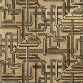 Gatsby Metallics Panel Gold Coordonné