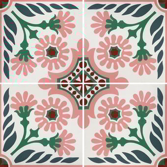 Carreau ciment Bella Indian Pink De Tegel