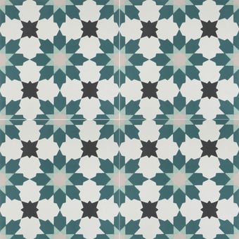 Carreau ciment Safi Snow White, Nordic Blue, Minty Green, Lava De Tegel