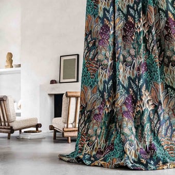 Tessuto Salonga Noir de Lune Vert Casamance