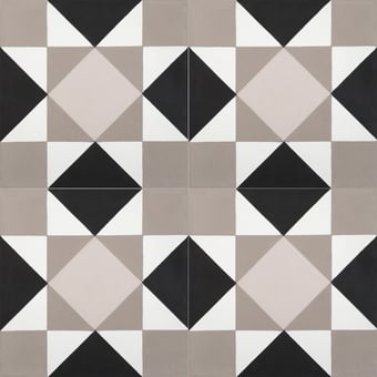 Wer cement Tile Snow White, Mousey, Soft Grey, Sand De Tegel