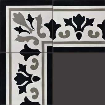 Pétale Cement frieze Frise Carodeco