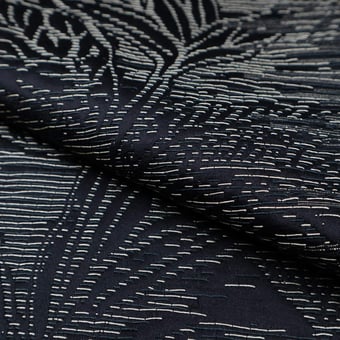 Moment Fabric Noir Sahco
