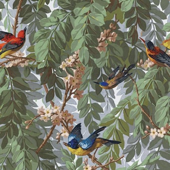 Carta da parati murale Le Printemps Tropical Le Grand Siècle