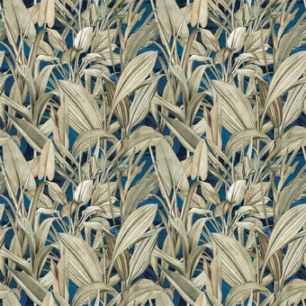 Carta da parati Canopée Bleu Quinsaï