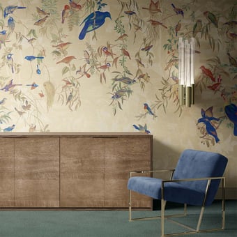 La Voliere Panel Beige Crème Quinsaï