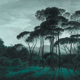 Papier peint panoramique Pine Trees Original Les Dominotiers