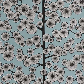 Carta da parati Cotton Tree Sky blue MissPrint