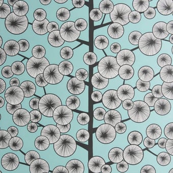 Carta da parati Cotton Tree II Sky blue MissPrint