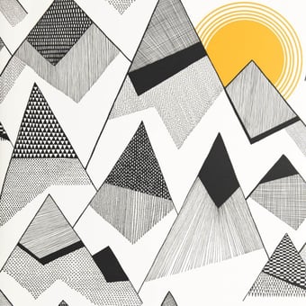 Papel pintado Mountains II Moonlight MissPrint