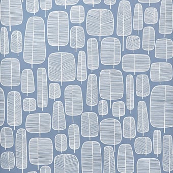 Little Trees Wallpaper II Cornflower MissPrint