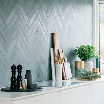 Carreau ciment Baguette Dove Popham design