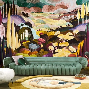 Papel pintado mural panorámico Les Songes Toscans Tuscany Arte