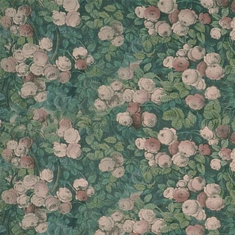 Tessuto Rose Mosaic Forest John Derian
