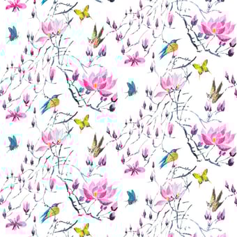 Tessuto Madame Butterfly Peony Designers Guild