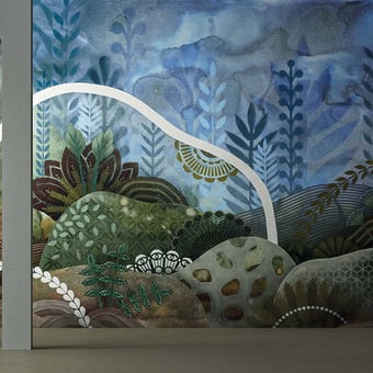 Carta da parati murale Briny Deep Multicolore Yo2