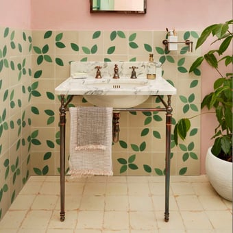 Orchard cement Tile Basil, Cream Marrakech Design