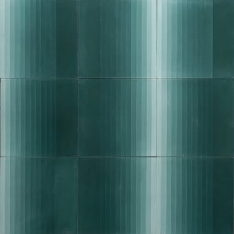 Piastrella di cemento Four Elements Stripes Stripes Blue Marrakech Design