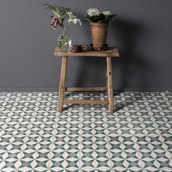 Origami cement Tile Aquarelle Marrakech Design