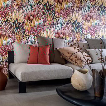 Papel pintado Avicennia Noir/Topaze Casamance