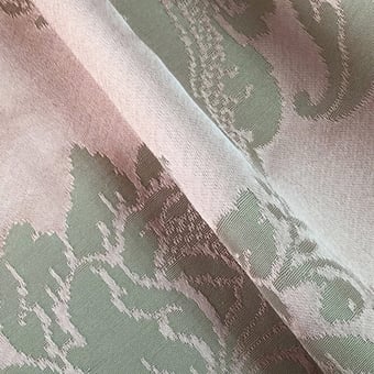Damas Alicante Fabric Fraise/Bis Lelièvre