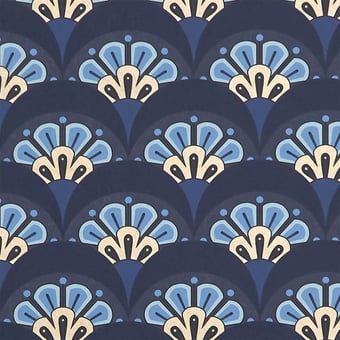 Deco Scallop Wallpaper Jade Liberty