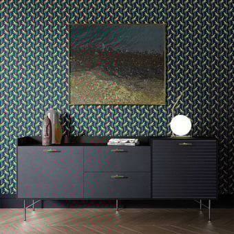 Coupdefroudrer Wallpaper Turquoise Coralie Prévert