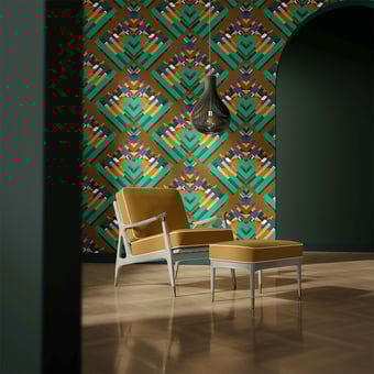Papel pintado Amouracherie Tropical Coralie Prévert