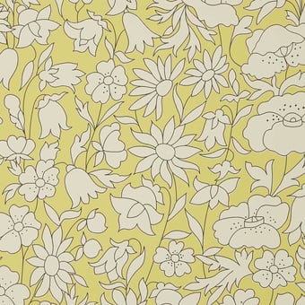 Poppy Meadow Wallpaper Fennel Liberty