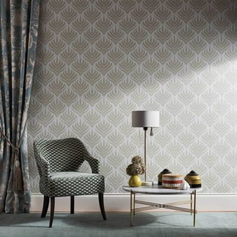 Paisley Fern Wallpaper Fennel Liberty