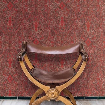 Papel pintado Ascot Damask Blue York Wallcoverings
