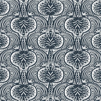 Lotus Palm Wallpaper Aqua York Wallcoverings