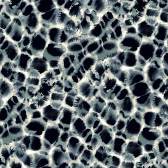 Leopard Rosettes Wallpaper Blue York Wallcoverings