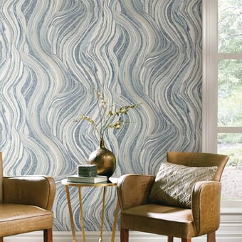 Streaming Cheetah Wallpaper Linen York Wallcoverings