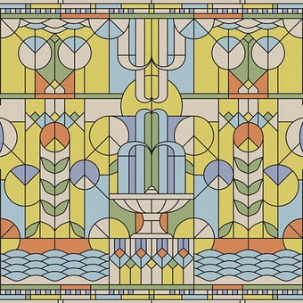 Carta da parati murale Vetro 2 Beige Yo2