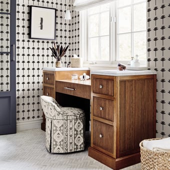 Palm Bay Wallpaper Black York Wallcoverings