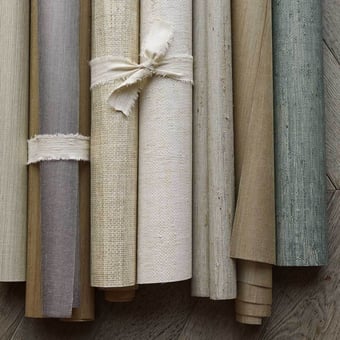 Carta da parati Hopsack Gesso Colefax and Fowler