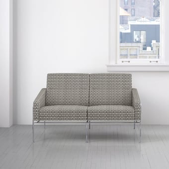 Tessuto Facet Black White Maharam