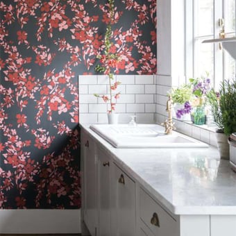 Papel pintado Hegemone Beige Farrow and Ball