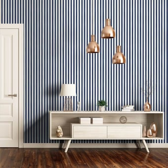Closet Stripe Wallpaper Crème Farrow and Ball