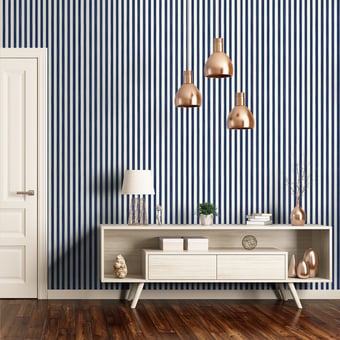 Papel pintado Closet Stripe Crème Farrow and Ball