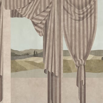 Drapé Panel Sépia Coordonné