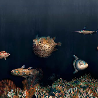 Papel pintado mural panorámico Deep Ocean Atlantic Coordonné