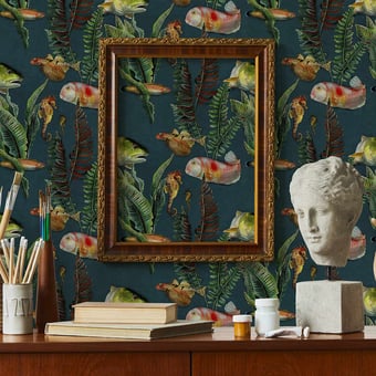 Bank of Fish Wallpaper Swan Coordonné